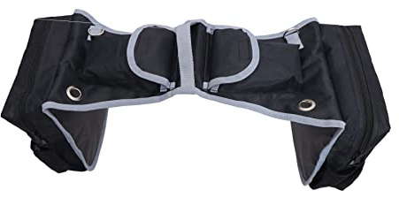 Majestic Ally 1000D Nylon Saddle Bag for Horseback Riding (Black)