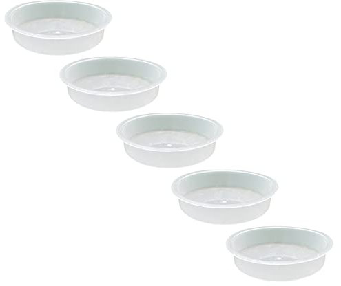 Selections Plastic Round Bird Bath Bowl for Bird Feeding Stations (Pack of 5)