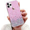 LCHULLE Custodia Glitter Compatibile con iPhone 11 Pro Max(6.5 Pollici) Cover Trasparente Ragazza Custodia Glitter Clear Case TPU Bumper Silicone Cover per iPhone 11 Pro Max Rosa