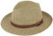 Chapeau de paille Bogarthut d'été en 100 % papier froissable, particulièrement léger, flexible, doux pour la peau, confortable, Vert chiné 2, XL
