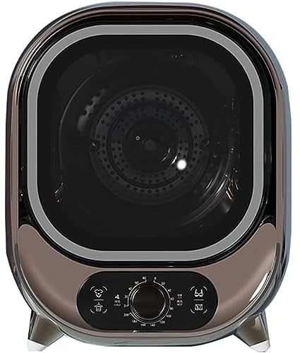 Asciugatrice, Mini asciugatrice compatta da 450 W per la casa, Asciugatrice elettrica per bucato per appartamento, casa, dormitorio brown