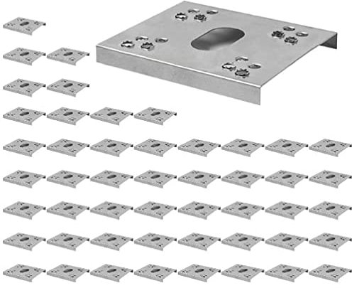 Lot de 50 clips de mise à la terre pour panneau solaire / rondelle 41 4 x 50 mm / 1 63 97 pouces Panneau solaire Disque de mise à la terre Panneau solaire Pinces de montage Barres de toit Clip de mise