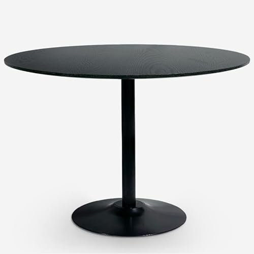 Produce Shop Runder Esszimmertisch 120cm schwarz Holz modern Blackwood+
