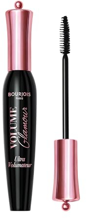 Bourjois, Mascara Volume Glamour Schwarz, sofortiges Volumen, natürliches Ergebnis, intensive schwarze Pigmente, 12 ml