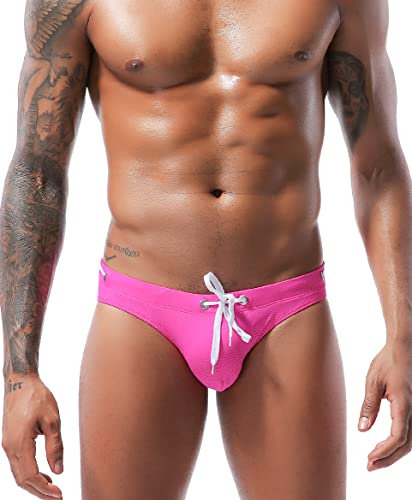 Casey Kevin Costume Uomo Slip, Costume da Bagno Uomo Coulisse Slip e Parigamba da Bagno Pantaloni Corti Elastico a Vita Bassa Nuoto