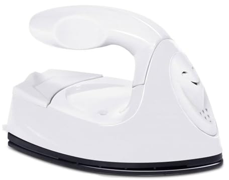HolicsBeauty 2024 New Lay Flat Mini Craft Iron - Portable Electric Heat Press Machine, Small Handheld Sewing Iron (White)