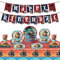Piraten Geburtstag Geschirr Set,Piratenschiff Partygeschirr Set Pappteller Kindergeburtstag,Piratenschiff Partyteller für 10 Gäste Kindergeburtstag Party Geschirrset