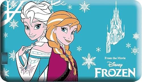 Cover Tablet Disney Frozen con Elsa e Anna, Turchese 20x12cm | Personaggio Elsa e Anna, Dal Film Frozen, Design Colorato, Per Bambini, Tema Invernale