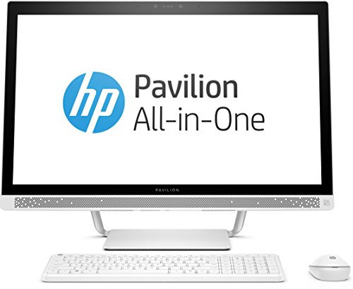 HP Ordenador de sobremesa Integrado Pavilion 27-A259NG, 27 Pulgadas, Intel Core i5-7400T, 8 GB RAM, 1TB HDD, 128 GB SSD, Tarjeta gráfica Intel HD 630, Windows 10 64 bit, Color Blanco.