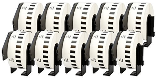 10 Rollen DK22210 DK-22210 29mm x 30,48m Endlos-Etiketten kompatibel für P-Touch QL-500 QL-550 QL-560 QL-570 QL-700 QL-720NW QL-800 QL-810W QL-820NWB QL-1050 QL-1060N QL-1100 QL-1110NWB