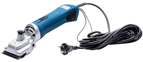 VOSS.farming profiCUT Schermaschine Blau, für Pferde, extra leise und laufruhig, mit Aesculap Messersatz, Pferdeschermaschine Haarschneidemaschine