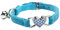 CHUKCHI verstellbares Katzen-Halsband mit Glocke und Herzanhänger mit Kristallsteinen, weicher Samtstoff, sicheres Halsband, 20,3-28 cm