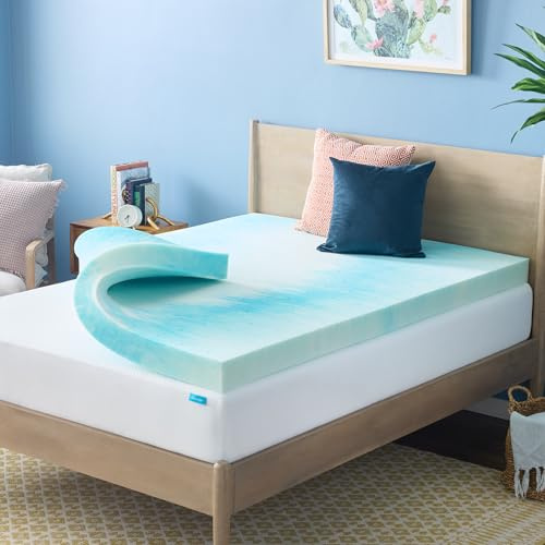 Linenspa 4 Inch Gel Swirl Memory Foam Topper - Twin