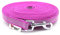 Twinkys Dog Style Schleppleine Hundeleine gummiert 20 mm breit für Hunde bis 50 kg - MIT Handschlaufe 3 Meter Pink Made IN Germany