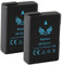 SK Lot de 2 batteries de rechange pour Nikon EN-EL14 | 1050 mAh | EN-EL14A pour Nikon D3100 D3300 D3400 D3500 D5100 D5300 D5500 D5600 DF /// CoolPix P7000 P7700 0 P78. 00
