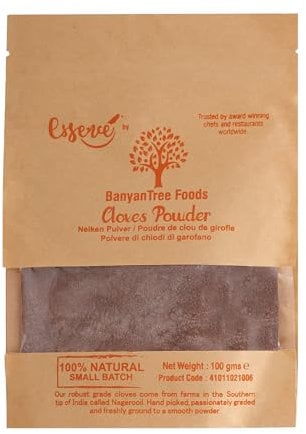 BanyanTree Foods Poudre de Girofle | Clous de girofle moulus | Cloves Powder 100g ~ All Natural | Indian Origin