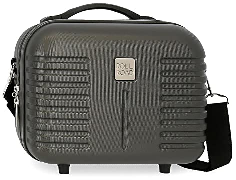 Roll Road India Trousse de toilette adaptable Gris 29x21x15 cms ABS