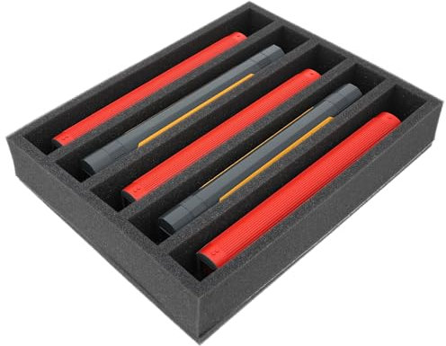 Foam insert gauge 00 - standing - 5 slots for model railway - FS065A002