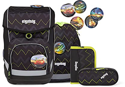 ergobag cubo Set - ergonomischer Schulrucksack, Set 5-teilig