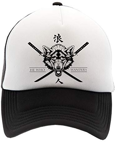 Hopestly He Who Wanders Samurai Wolf Kappe Baseball Unisex Herren Damen Erwachsene Einstellbar Cap Unisex Men's Women's