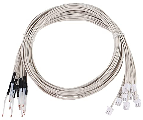 AITRIP 10 Stück 100K Ohm NTC 3950 Thermistoren/Temperatursensor für Reprap Creality Ender 3, Ender 3 Pro, CR-10 10S 3D-Drucker 1 Meter