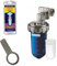 KIT DOSATORE FILTRO POLIFOSFATI BLU CON GHIERA + CHIAVE + 7 RICARICA SALI PER CALDAIE AQUAMAX