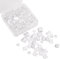 BEEFLYING 150 Stück Glas Cabochons Transparente Glaskuppel Cabochons Klar Flatback Klarglas Cabochons für Cameo Foto Anhänger Schmuckherstellung