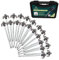Green Haven 20 Pack Heavy Duty Tent Pegs - Durable Galvanised Steel Ground Stakes Rust-Resistant Tent Pegs Metal Heavy Duty for Camping, Gazebos, Hiking & Outdoor