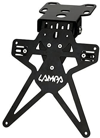 Lampa 91642 Aero-X Evo 2 Motorrad-Kennzeichenhalter für italienische Kennzeichen mit verstellbarer Höhe und Neigung