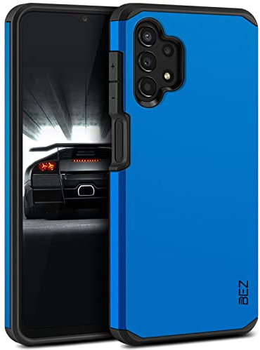 BEZ® Coque pour Samsung A13, Coque pour Galaxy A13 5G, Housse Etui pour Samsung Galaxy A13 4G/5G Antichoc Survivor Double Protection Resistante, Bleu