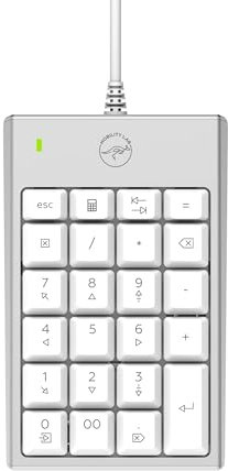 Mobility Lab ML305707 - Teclado Digital con Cable USB para Mac, Color Plateado