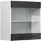 Vicco Armario de Cocina con Vidrio R-Line, Antracita casa de Campo/Blanco, 60 cm