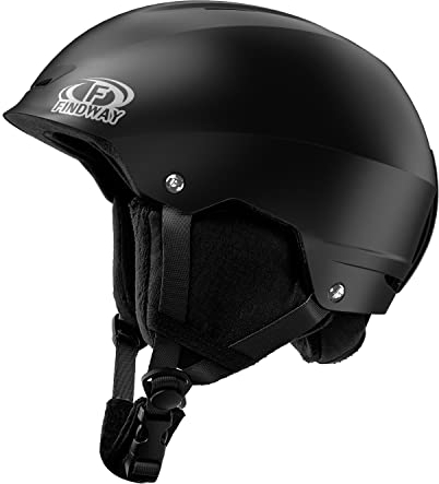 Findway Skihelm für Herren Damen,Unisex Schneesporthelm für Skifahren/Snowboard mit Belüftungssystem,Snowboardhelm für Erwachsener & Jugend,Schwarz