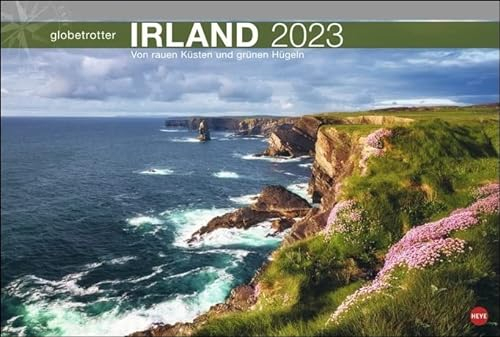Harenberg Irland Globetrotter - Von rauen Küsten und grünen Hügeln - Kalender 2023 - Heye-Verlag - Wandkalender mit fantastischen Fotos - 58 cm x 39 cm, multicolor