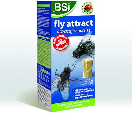 BSI – Atractivo moscas – Fly Attract – Natural – 10 rellenos para trampa para moscas