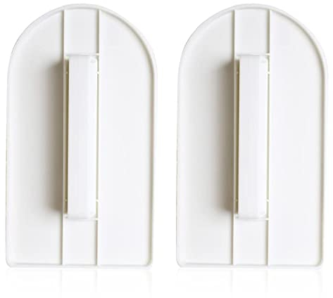 FIBOUND 2 Piezas Alisador para Fondant, Herramienta de Alisado Cortador de Pasteles, Tartas Bordes Alisador Cortador, Raspador de Pastel, para Fondant, Fondant, Azúcar, Crema de Mantequilla, Glaseado