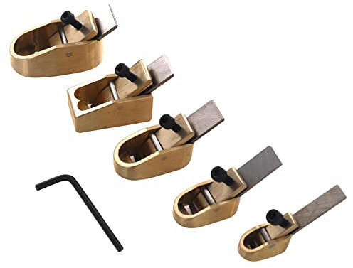 rockible 5 Pièces Violon Pouce Rabot Bois Pouce Planes Luthier Outil Facile à Utiliser, bronze