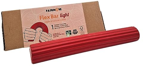 FAIR MOVE Flexstab Rot - Flexibler Übungsstab Biegestab - Hand- und Fingertrainer - Trainingsstab für Physiotherapie, Verbesserung der Griffkraft und Unterarmstärker - Fitnessband