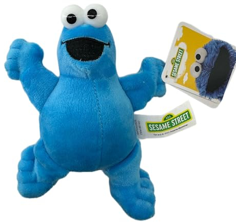 Soma Sesamstrasse Kuscheltier Plüsch Figur 20 cm Plüschtier Stofftier kuschelweich ab den ersten Lebensmonaten geeignet als Geschenk (Krümmelmonster Blau 20 cm)