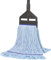 Mocio in cotone industriale con estremità ad anello per la pulizia dei pavimenti, resistente con manico lungo per casa, garage, ufficio, officina, magazzino (1 mocio industriale)