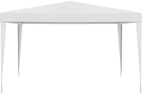 Coavain Pavillon 4x4 m Weiß Gartenpartys UV-beständig und Wasserabweisend Partyzelt Langlebig Gartenpavillon Familientreffen Grillpartys Picknicks Geburtstagsfeiern Veranstaltungen
