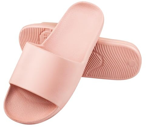 AUFIKR Slide Sandal for Women Men,Shower Slippers Slide Sandals Open Toe Bathroom Beach Indoor House Shoe