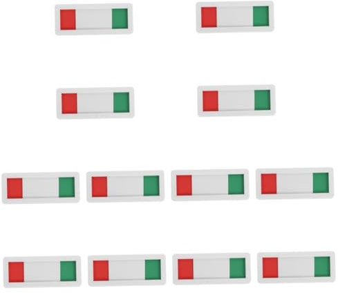 SEWACC 12pièces Panneau Coulissant Autocollant Indicateur De Confidentialité Pour Bureau Signe Ouvert Fermé Pratique Pour Salle De Réunion Et Toilettes Design Lumineux Et