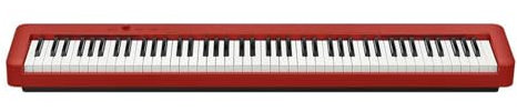 Electronic Keyboard Piano Electric Piano 88 Keys Weight Hammer Recording Function Stylish And Portable Supports Two Power Supply(Red)