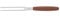 Giesser Messer - Made in Germany - Wurstgabel, Klinge 13 cm, rutschfest, Fleischgabel spülmaschinenfest, rostfrei, stabil, perfekt zum servieren (Braun)
