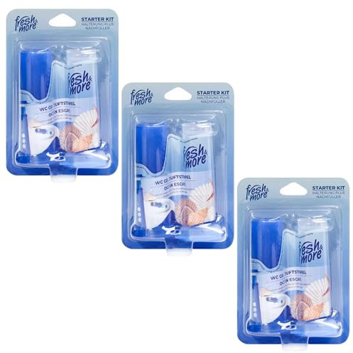 Fresh & More WC-Duftstempel Ocean Escape (3er Pack) je 42 ml Frischesiegel Gel