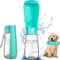 MTINRNI 550ML Bouteille d'eau Portable pour Chien Chat,150° Pliable Gourde Chien,Distributeur d'eau Portable Gourde,Convient pour Les Sorties,la Marche Quotidienne,Les Voyages,Le Camping.(Bleu)
