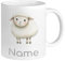 GRAZDesign Kindertasse Personalisiert mit Schaf-Motiv – Keramikbecher für Kinder mit Namen Keramik 330ml