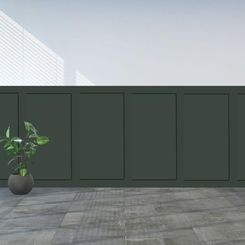 6 Piece Paintable MDF Wood Wall Panels 3D Decorative Slats for Interior Feature Walls Moisture Resistant HDF Strips DIY Easy Install with Adhesive Modern Acoustic Paneling for Home & Office Décor