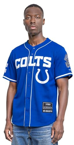 Pro Standard Herren Mens NFL Mesh Poly Mesh Button Down Mesh Top T-Shirt